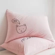 【BELLE VIE】素色針織貓咪刺繡 美式信封枕套 / 2入組(多款任選)