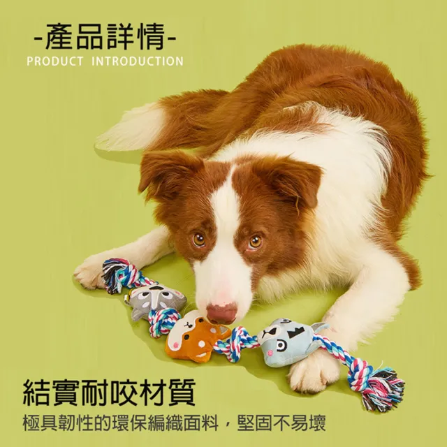 【美好寵商】Petsville派思維 糖心小串結繩耐咬寵物玩具(狗狗玩具 耐咬玩具 磨牙玩具)