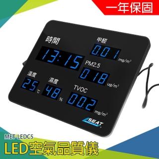 【錫特工業】LED空氣品質儀 led溫溼度計 工業報警濕度表 空氣品質監測器 甲醛檢測儀(MET-LEDC5 儀表)