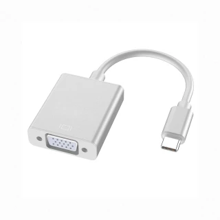 【SYU】USB3.1 Type-C轉VGA轉接器 鋁合金 隨插即用(TypeC To VGA轉接器 Type-C 支援1080P)