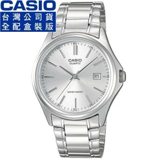 【CASIO 卡西歐】卡西歐經典鋼帶男錶-銀(MTP-1183A-7A 全配盒裝)