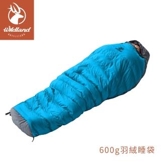 【Wildland 荒野】輕量保暖600g羽絨睡袋《帝國藍》W5001/睡袋/保暖睡袋/羽絨睡袋