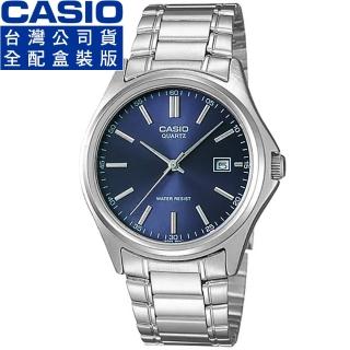 【CASIO 卡西歐】卡西歐經典鋼帶男錶-藍(MTP-1183A-2A 全配盒裝)