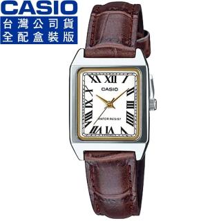 【CASIO 卡西歐】卡西歐石英皮帶女錶-銀色(LTP-V007L-7B2 全配盒裝)