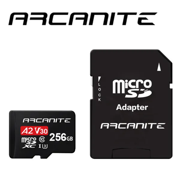 【ARCANITE】256GB MicroSDXC U3 V30 A2 記憶卡