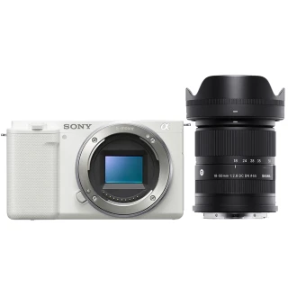 【SONY 索尼】ZV-E10 附 SIGMA 18-50mm F2.8 DC DN(公司貨 微單眼數位相機 4K WIFI 翻轉螢幕)