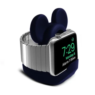 【HH】Apple Watch 米奇造型環保矽膠充電底座-黑色(HPT-EAPWB-03K)