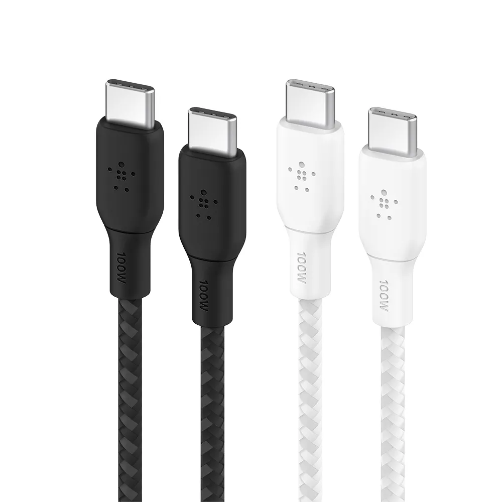 【BELKIN】Belkin Braided USB-C 2.0 100W 傳輸線2M(2色)