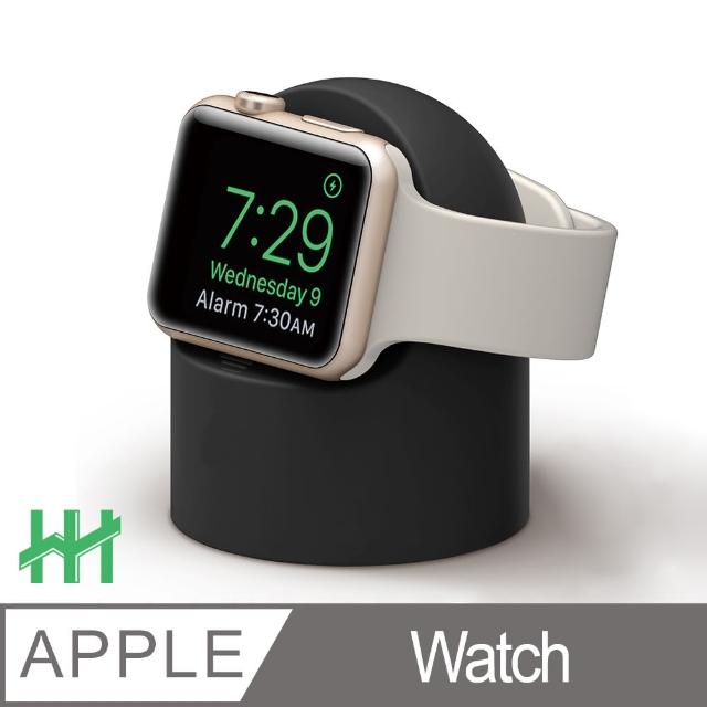 【HH】Apple Watch 圓形環保矽膠充電底座-黑色(HPT-EAPWB-01K)