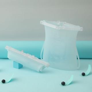 【仁舟淨塑】捲收矽密保鮮袋1000ml 莓果籃(食物袋/密封袋/收納袋)