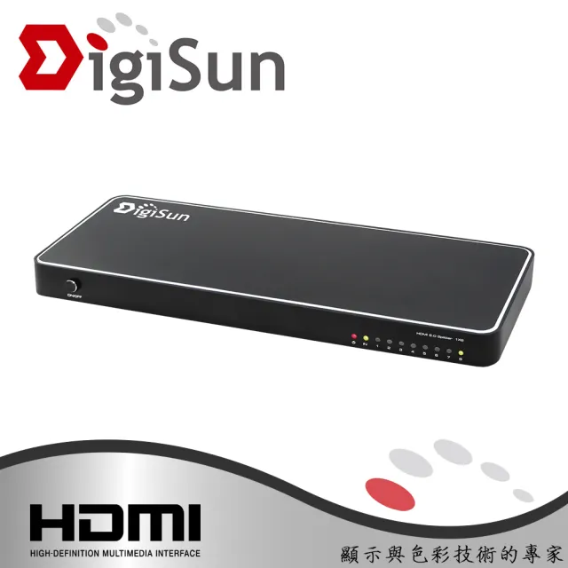 【DigiSun 得揚】VH718 4K2K HDMI一進八出影音分配器