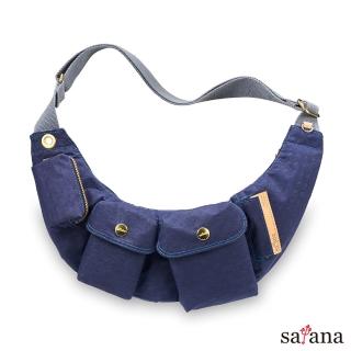 【satana】Soldier 現代職人斜背胸包(琉璃藍)