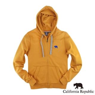 【California Republic】基本款LOGO小熊連帽 男外套 深黃