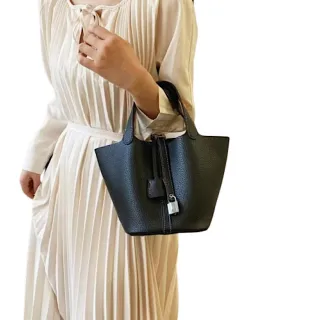 【89 zone】韓版質感小眾 單肩包 斜挎包 水桶包 手提包(黑)