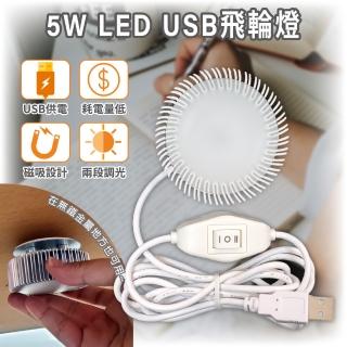 【明沛】5W LED USB 磁鐵飛輪燈(磁吸設計-兩段調光-USB供電-MP7528)