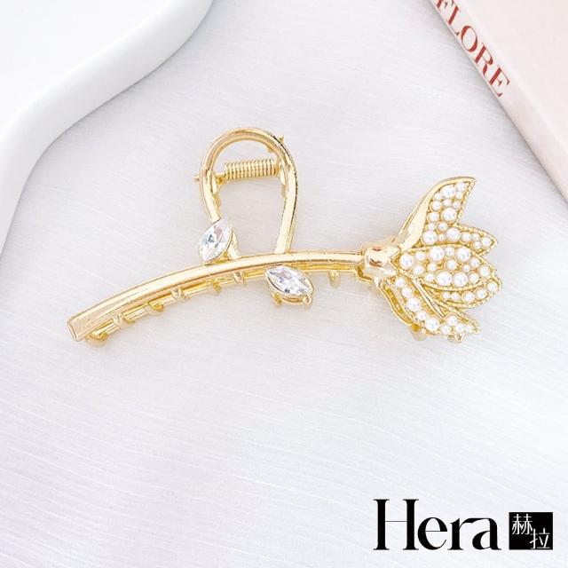 【HERA 赫拉】珍珠金荷葉鯊魚夾 L1110072706(鯊魚夾)