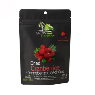 【加拿大 SNOW Farms】天然蔓越莓果乾3包組(120g/包)