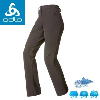 【ODLO】女 高彈性休閒長褲《黑》524231/休閒長褲/戶外活動/登山/露營(悠遊山水)