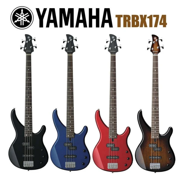 【Yamaha 山葉音樂音樂】TRBX174 四弦 電貝斯 BASS 入門款 贈貝斯袋(全新公司貨 原保一年)