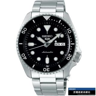 【SEIKO 精工】SEIKO 精工 5 Sports 系列 黑水鬼型機械錶 指針錶 手錶 禮物 畢業(4R36-07G0Q/SRPD55K1)