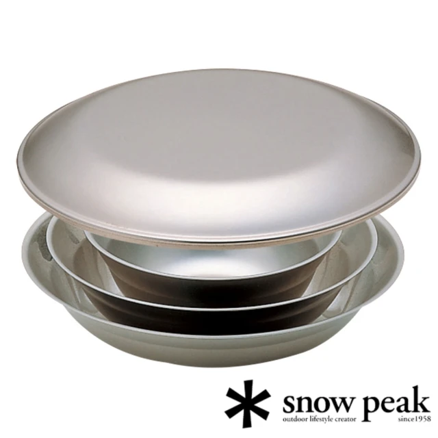 【Snow Peak】SP不鏽鋼餐盤組 1人四件組 TW-021K(TW-021K)