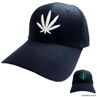 【ENANSHOP 惡南宅急店】大麻葉造型棒球帽 韓國流行 板帽 男帽女帽 遮陽帽 嘻哈帽 街舞帽-0159G