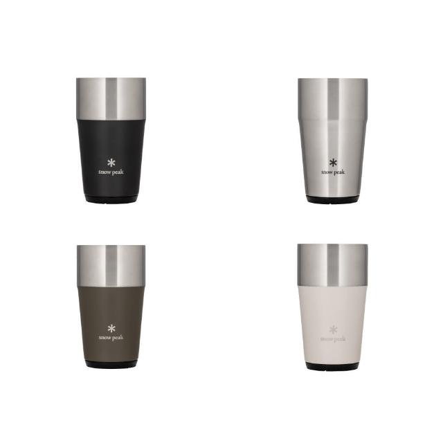 【Snow Peak】真空啤酒厚平底杯16oz TW-470(TW-470-BK、TW-470-SL、TW-470-SN、TW-470-OG)