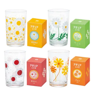 【日本ADERIA】日本製復古昭和系列玻璃杯 任選2款 200ml(玻璃杯)