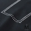 【MYVEGA 麥雪爾】MA裝飾交織線條保暖針織毛衣-黑