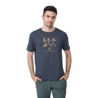 【Wildland 荒野】男 復古山道具機能銀纖T恤《中灰色》0B01602/短T/短袖上衣(悠遊山水)