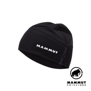 【Mammut 長毛象官方直營】Aenergy Beanie 輕量彈性快乾豆豆帽 黑色 #1191-00470