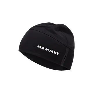 【Mammut 長毛象官方直營】Aenergy Beanie 輕量彈性快乾豆豆帽 黑色 #1191-00470