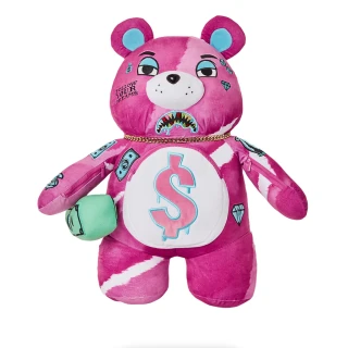 【SPRAYGROUND】PINK PUNK MONEYBEAR 泰迪熊後背包(粉紅龐克)