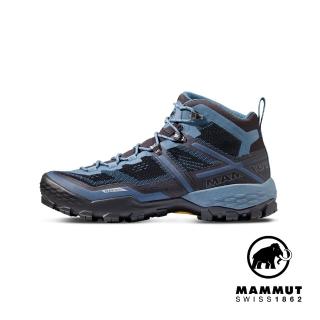 【Mammut 長毛象官方直營】Ducan Mid GTX 中筒登山健行鞋 男款 黑/波賽頓 #3030-03541
