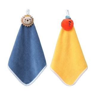 【JoyNa】3入-造型擦手巾 珊瑚絨親膚吸水毛巾(廚房浴室.可掛式.抹布)