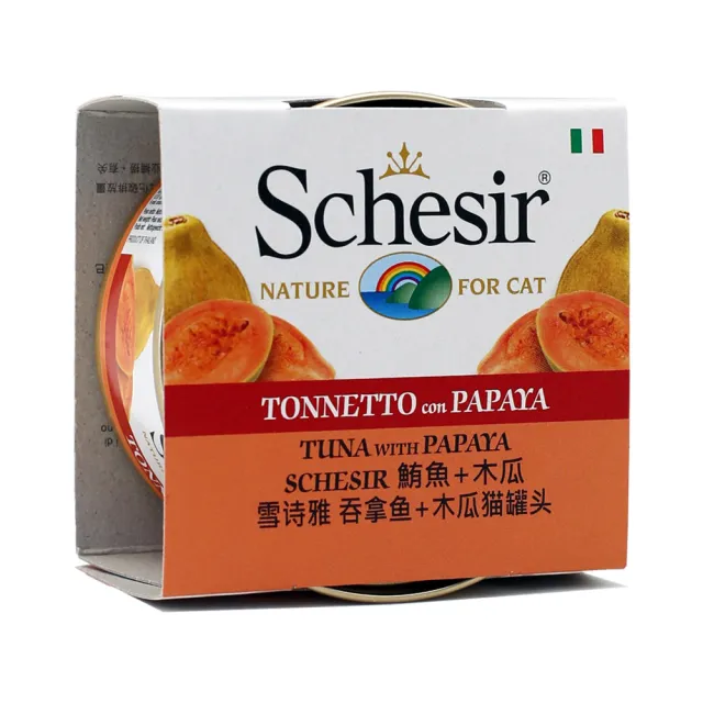 【Schesir 雪詩雅】水果貓咪點心罐75g*28入(貓副食罐/貓咪罐頭)