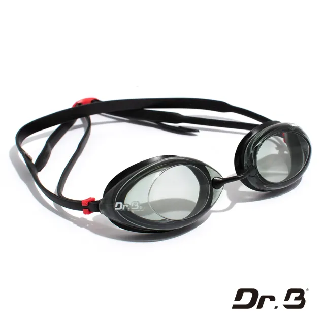 【Barracuda 巴洛酷達】泳鏡 蛙鏡 近視 度數 光學 巴博士Dr.B#32295 淺灰黑(低水組設計)