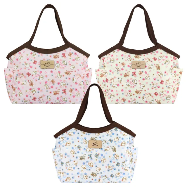 【uma hana】雙11 花漾小羊休閒肩背外出防水的小淑女包(肩背包/旅行袋/托特包/防水包)