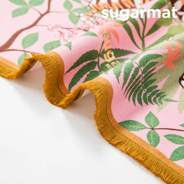 【加拿大Sugarmat】頂級加寬瑜珈鋪巾 1.0mm(條紋魔術師 The Striped Charmer)