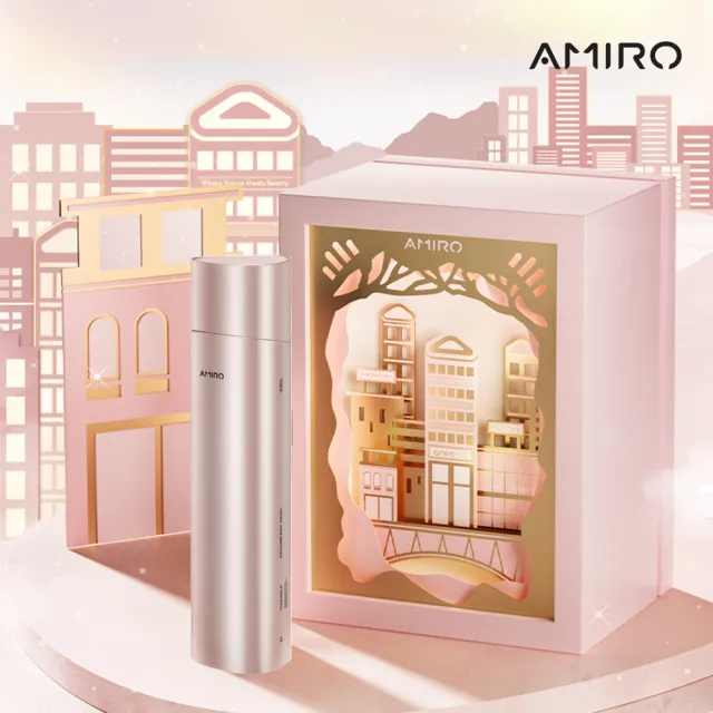 【AMIRO】時光機拉提美容儀PRO 腮紅粉(輕便可攜充電式設計含保濕凝膠100g)