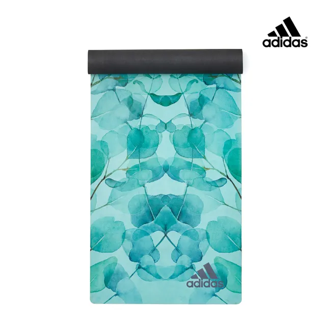【adidas 愛迪達】頂級天然橡膠防滑瑜珈墊-3.2mm(湖水綠)