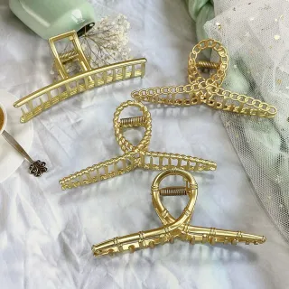 【卡樂熊】韓版簡約氣質大髮量造型抓夾/髮夾(金屬抓夾)