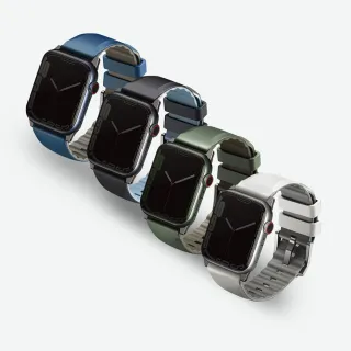 【UNIQ】Apple Watch 42/44/45/49mm Linus 防水矽膠雙色錶帶