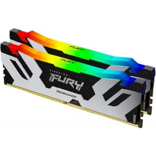 【Kingston 金士頓】FURY Renegade RGB反叛者 DDR5-6400 16G*2桌上型超頻記憶體(KF564C32RSAK2-32)