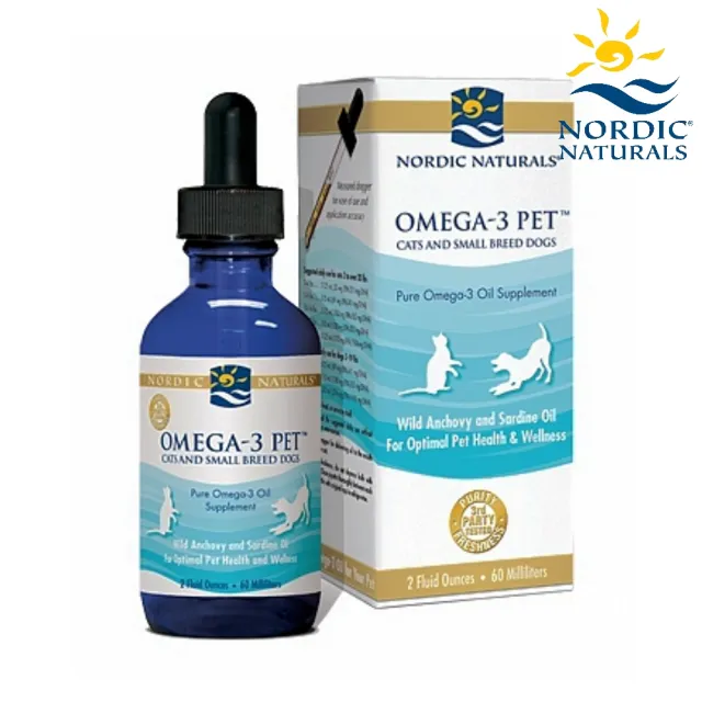 【NORDIC NATURALS 北歐天然】寵物魚油 60毫升 /2oz（貓與小型狗適用）(貓狗保健)