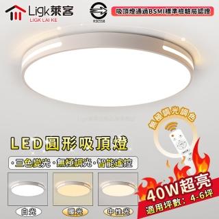 【Ligk萊客】吸頂燈 40W超薄客廳燈 BSMI認證:R3E558(吸頂燈/led吸頂燈/客廳燈)