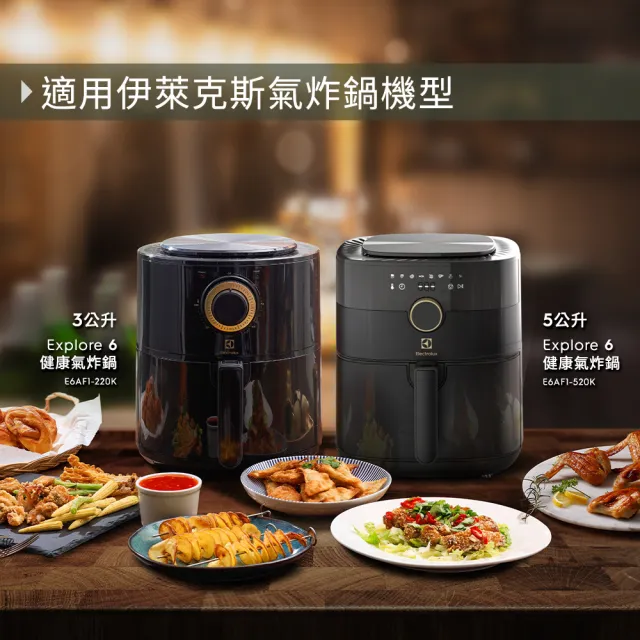 【Electrolux 伊萊克斯】氣炸鍋專用多元配件組(EAFEK1)