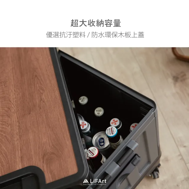 【LiFArt】軍風露營摺疊收納箱60L 3入組(戶外收納箱/露營/野餐/戶外活動)