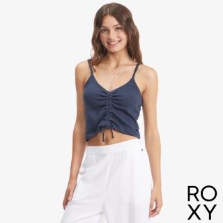 【ROXY】女款 女裝 細肩帶無袖上衣 FLIRTY FEELS(海軍藍)