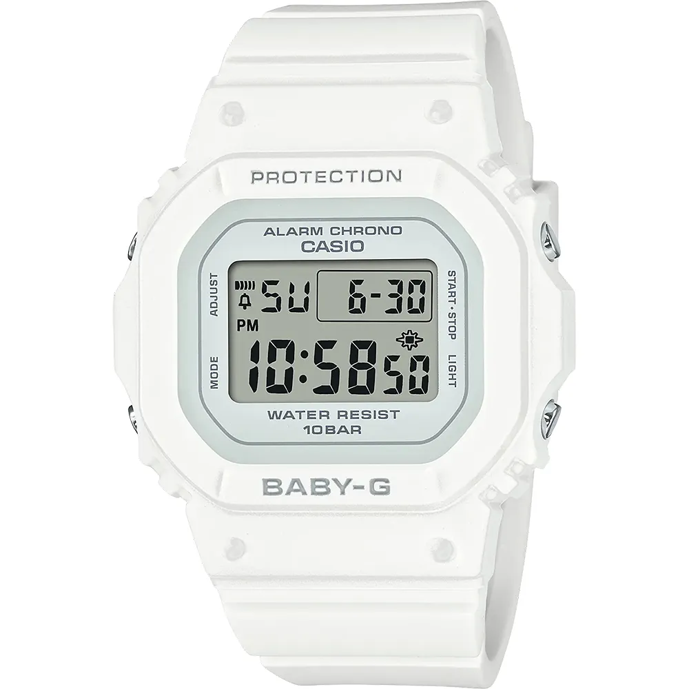 【CASIO 卡西歐】學生錶Baby-G 經典人氣方形電子錶 送禮 禮物 推薦(BGD-565U-7)